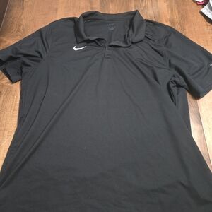 Nike Men's Dri Fit Black Polo Shirt